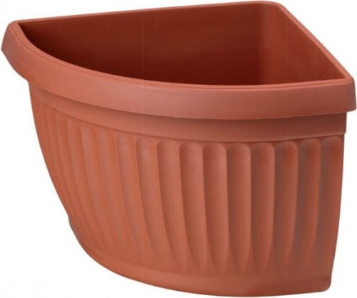 Doniczka DONA narożna 22cm TERAKOTA Form Plastic