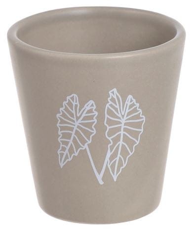 Doniczka ceramiczna kaktusówka z liściem CANEA