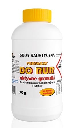 Preparat do udrożniania rur SODA KAUSTYCZNA gran. 500g ARA