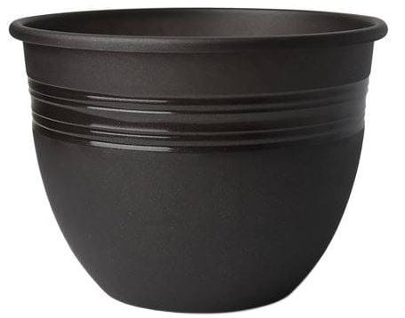 Doniczka Baryłka plastikowa TRWAŁA 34cm GRAFIT