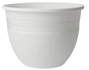 Doniczka Baryłka plastikowa TRWAŁA 34cm BIAŁA