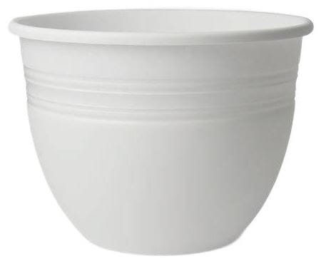 Doniczka Baryłka plastikowa TRWAŁA 34cm BIAŁA