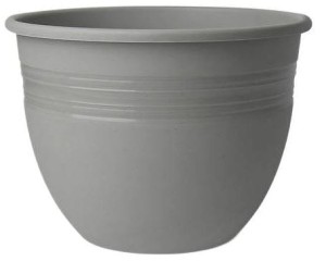 Doniczka Baryłka plastikowa TRWAŁA 30cm SZARY BETON