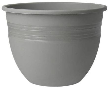 Doniczka Baryłka plastikowa TRWAŁA 21cm SZARY BETON