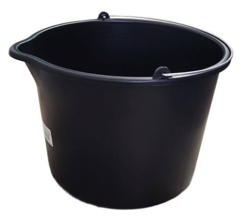 Wiadro budowlane plastikowe czarne 20L