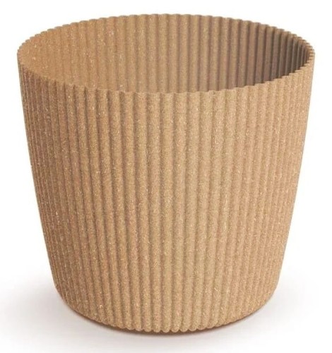 Doniczka Milly Round plastikowa 35cm BRĄZOWA Eco wood DMI350W Prosperplast