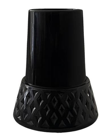 Flakon wazon AŻUROWY cmentarny 12/25cm CZARNY
