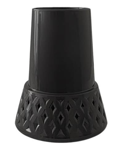 Flakon wazon AŻUROWY cmentarny 12/25cm GRAFIT