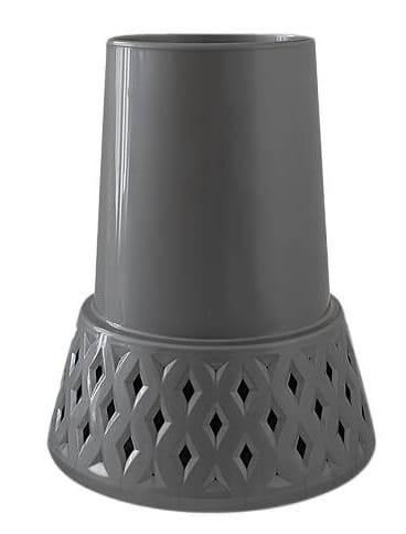 Flakon wazon AŻUROWY cmentarny 12/25cm SREBRNY