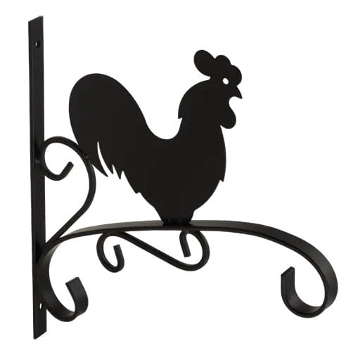 Uchwyt na doniczkę hak ścienny KOGUT metalowy 300x280 