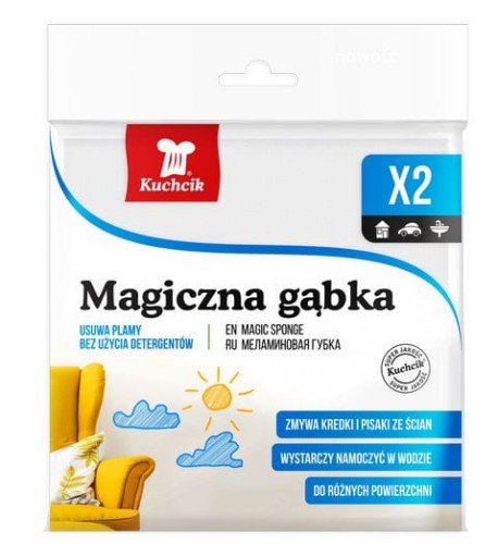 Gąbka melaminowa MAGICZNA  2szt KUCHCIK 