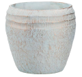 Doniczka osłonka ceramiczna 17cm MASYWNA Błękitna La Quemada
