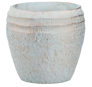 Doniczka osłonka ceramiczna 17cm MASYWNA Błękitna La Quemada