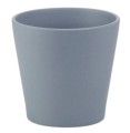 Doniczka osłonka ceramiczna KLASYCZNA matowa szara 15cm