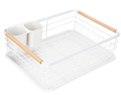 Ociekacz na naczynia METALOWY biały 39cm