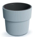 Doniczka plastikowa z rantem Milly 30cm DBMIR300/443U jasno szara+wkład/ PROSPERPLAST