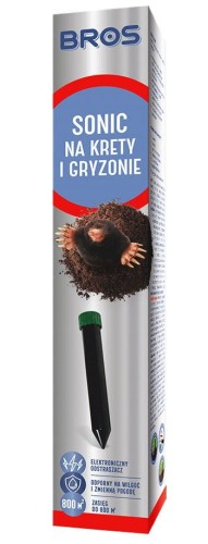 SONIC elektroniczny odstraszacz kretów BROS bezpieczny dla środowiska