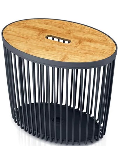 KOSZ CLUBO antracytowy ICLUE55T kwietnik stolik pomocniczy PROSPERPLAST