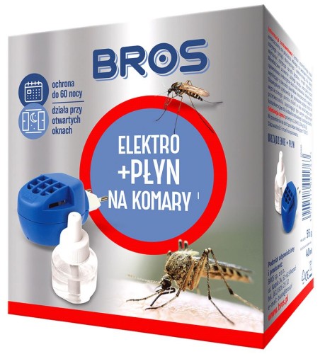 Elektro + płyn na komary do pomieszczeń BROS 40ml
