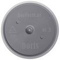 Doniczka plastikowa DORIS 17cm SZARA
