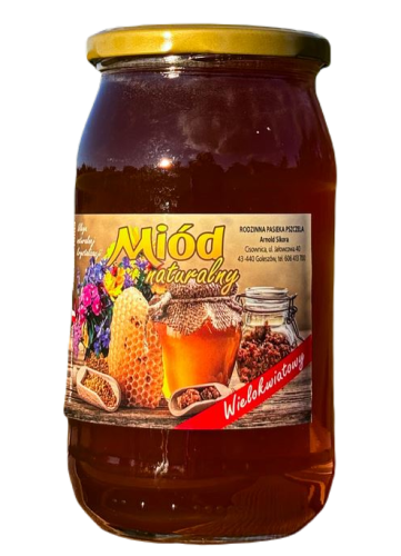 Miód Wielokwiatowy 1200g RODZINNA PASIEKA SIKORA