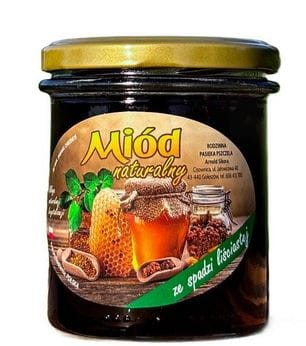 Miód ze spadzi liściastej 400g RODZINNA PASIEKA SIKORA