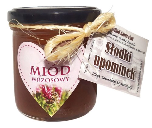 Upominek Miód Wrzosowy 160g RODZINNA PASIEKA SIKORA