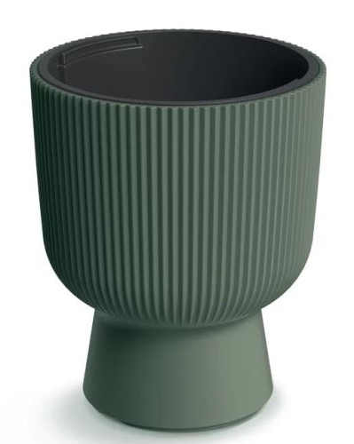 Doniczka Milly na nóżce ZIELONA pini 40cm DBMIG400 +wkład PROSPERPLAST