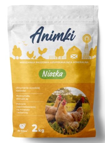 Mineralna mieszanka PASZOWA  Animki Nioska zagrodowa 2kg (do paszy) DE HEUS