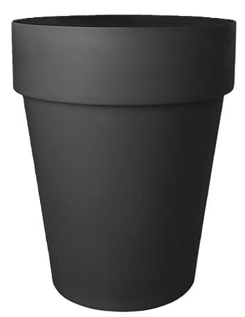 Doniczka plastikowa Sekwoja SMUKŁA palmówka 29cm GRAFIT