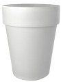 Doniczka plastikowa Sekwoja SMUKŁA palmówka 38cm BIAŁA