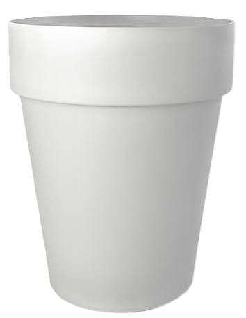 Doniczka plastikowa Sekwoja SMUKŁA palmówka 38cm BIAŁA