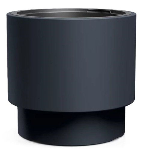 Doniczka Heos DUŻA 47cm designerska DBHEN470/Pr ANTRACYT +wkład PROSPERPLAST