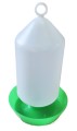 Poidło dla kurcząt 1L zielone zakręcane z podstawką