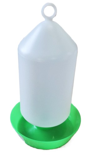 Poidło dla kurcząt 1L zielone zakręcane z podstawką