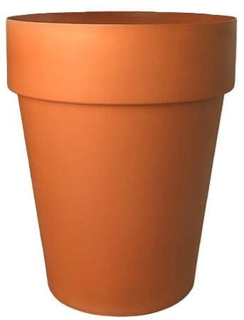 Doniczka plastikowa  Sekwoja SMUKŁA palmówka 33cm TERAKOTA
