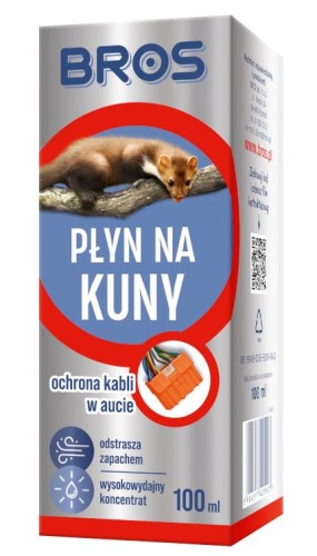 Płyn na kuny ODSTRASZACZ 100ml BROS 