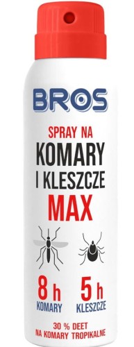 Spray na komary tropikalne/kleszcze MAX 90ml BROS 