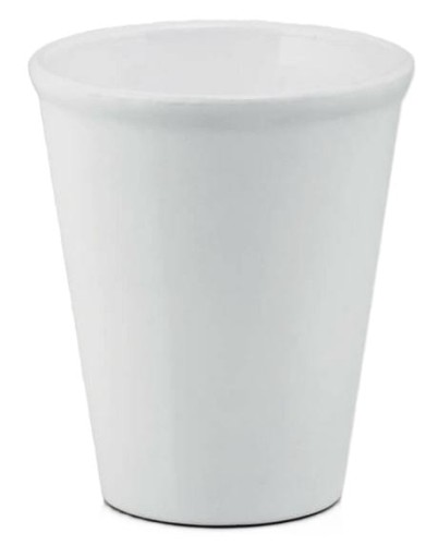 Doniczka ceramiczna Basic Orchid BIAŁA z rantem 15cm