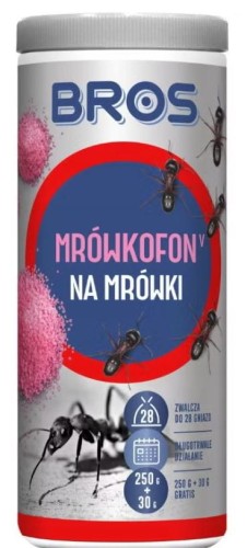 Mrówkofon  na mrówki 250g+30g RÓŻOWY proszek BROS