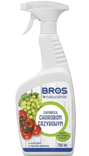 BROS Naturalnie Spray zapobiega chorobom GRZYBOWYM roślin 750ml 