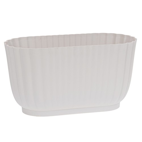 Doniczka podłużna VANILLA 27cm BIAŁA