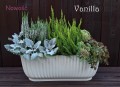 Doniczka podłużna VANILLA 27cm BIAŁA