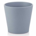 Doniczka osłonka ceramiczna 10cm KLASYCZNA matowa szara