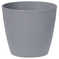 Doniczka plastikowa DORIS 15cm SZARA