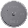 Doniczka plastikowa DORIS 15cm SZARA