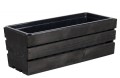 Skrzynka drewniana 40cm balkonowa CZARNA z wkłademTD100-W.40.C 