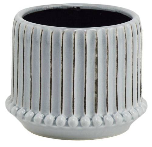 Doniczka ceramiczna 15cm błękitna KOLEKCJONERSKA 15cm