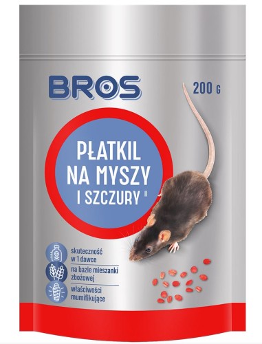 Płatkil na myszy i szczury 100g BROS