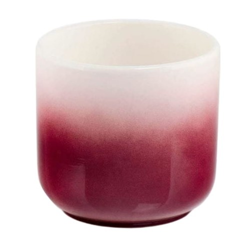 Doniczka ceramiczna cylinder OMBRE różowa